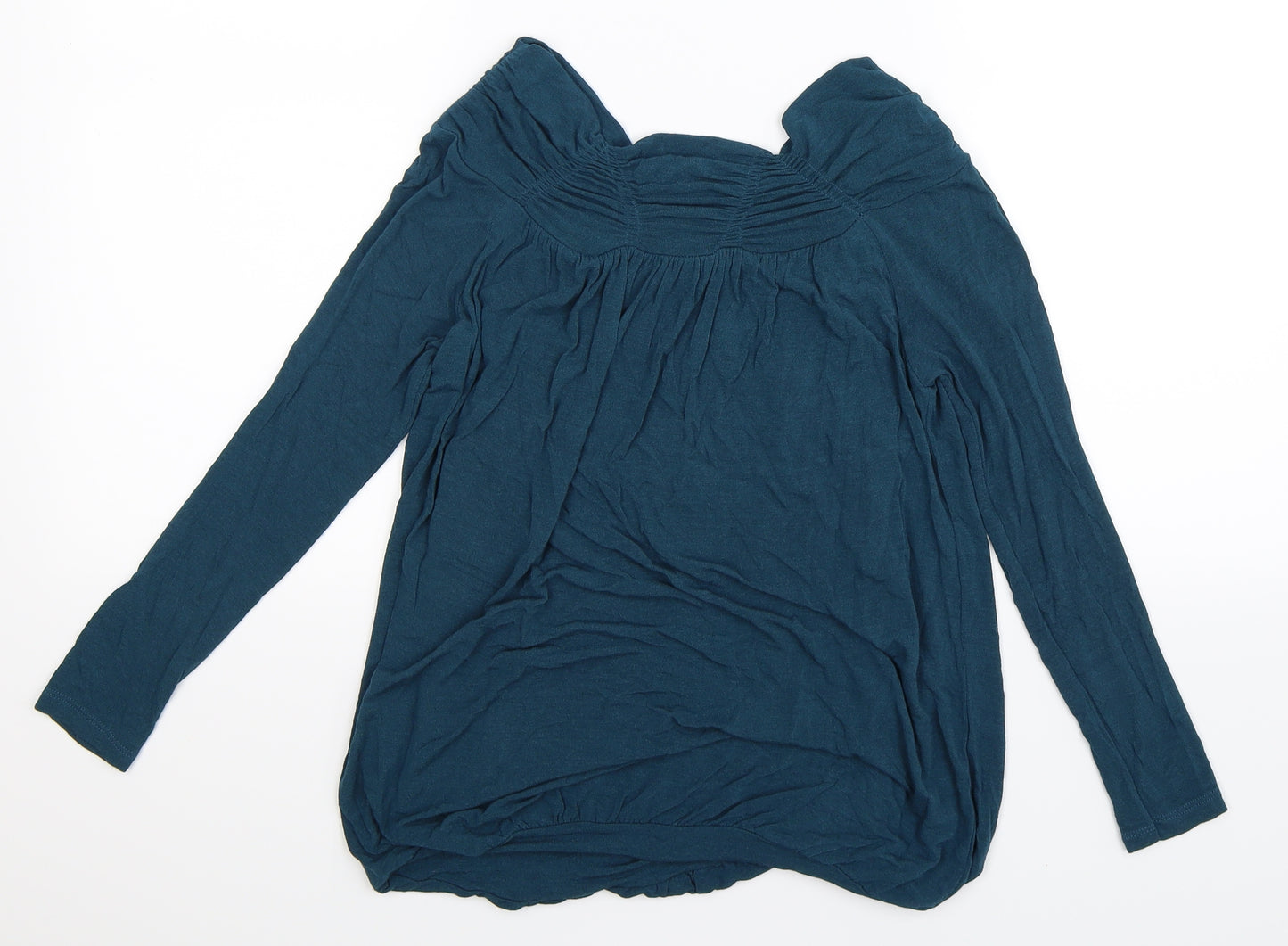 Phase Eight Womens Blue  Knit Basic Blouse Size XS