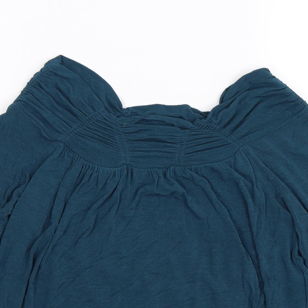 Phase Eight Womens Blue  Knit Basic Blouse Size XS