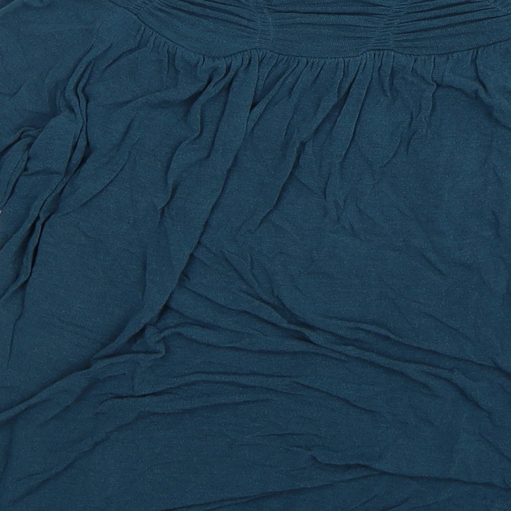 Phase Eight Womens Blue  Knit Basic Blouse Size XS