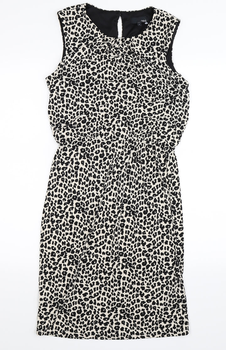 NEXT Womens Multicoloured Animal Print Bodycon Size 8