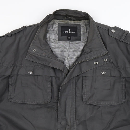 Jeff Banks Mens Grey   Jacket Coat Size XL