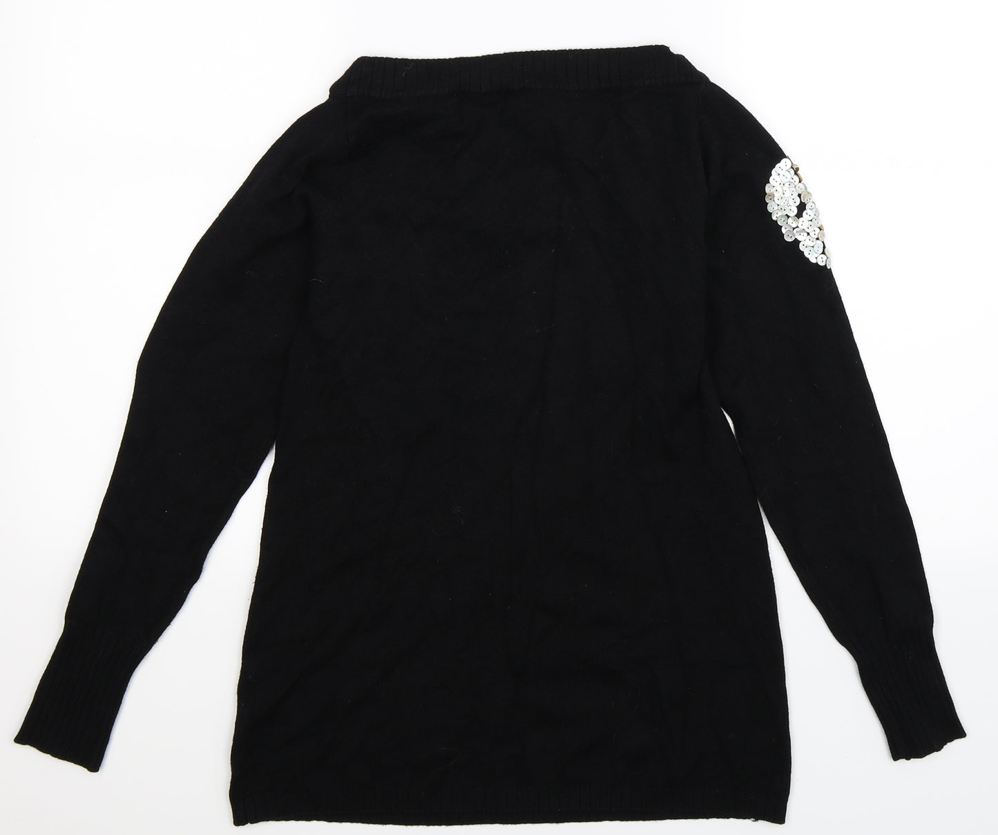 Cubus Womens Black  Knit Pullover Jumper Size M
