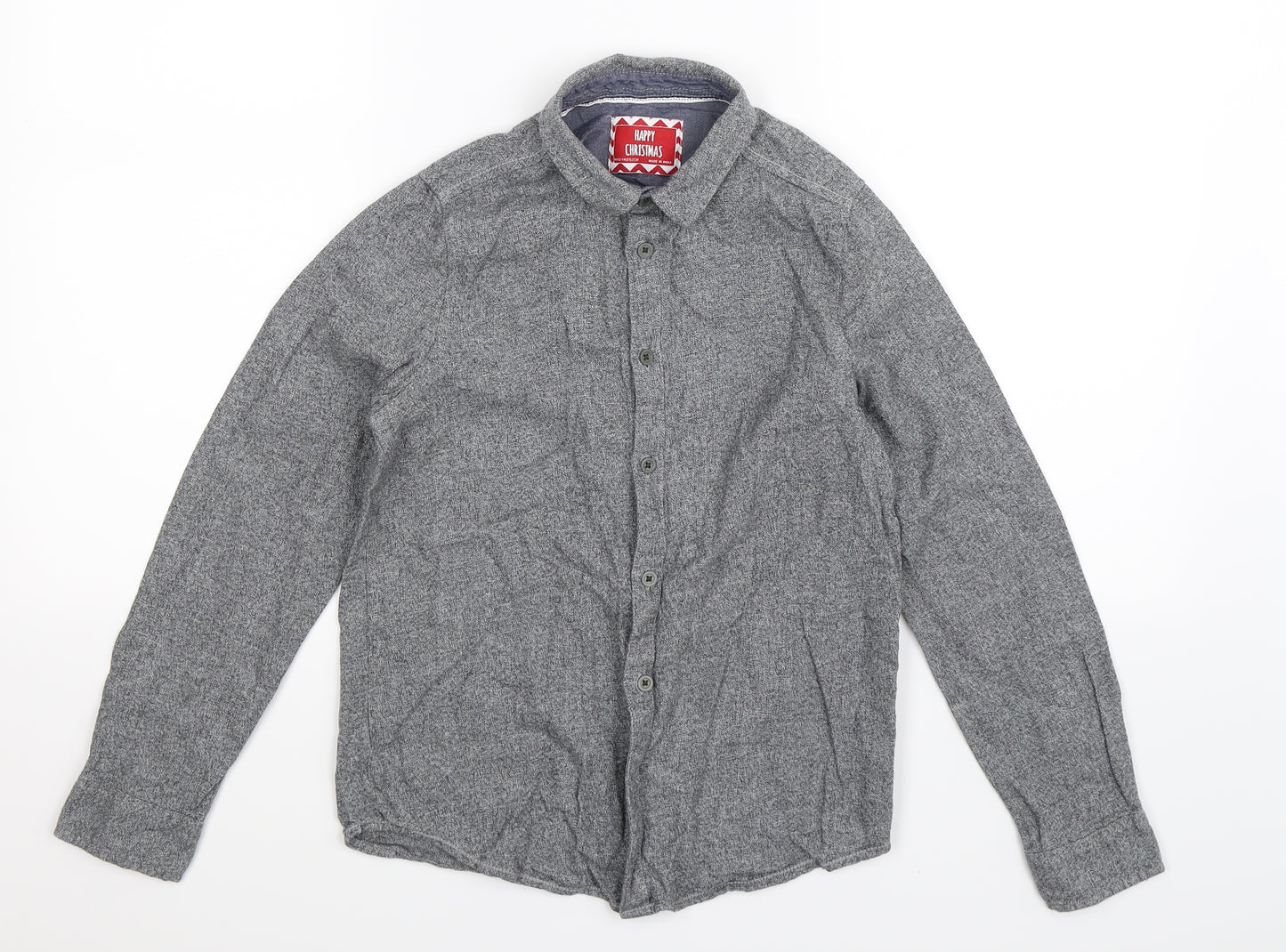 Primark Boys Grey   Basic Button-Up Size 12 Years