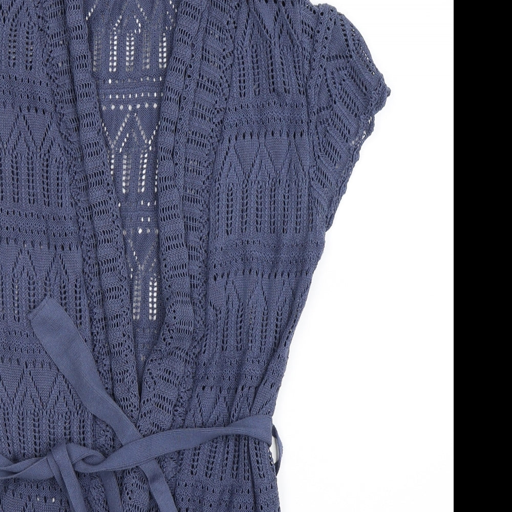 George Womens Blue  Knit Cardigan Jumper Size 12