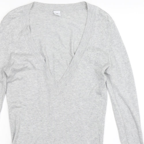 New Look Womens Grey  Knit Pullover Jumper Size 12