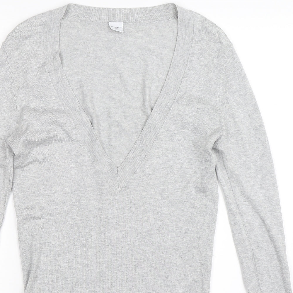 New Look Womens Grey  Knit Pullover Jumper Size 12