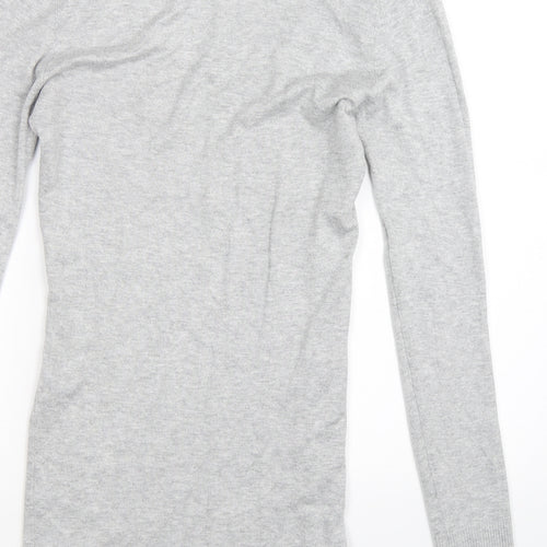 New Look Womens Grey  Knit Pullover Jumper Size 12
