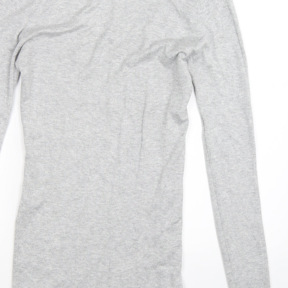 New Look Womens Grey  Knit Pullover Jumper Size 12