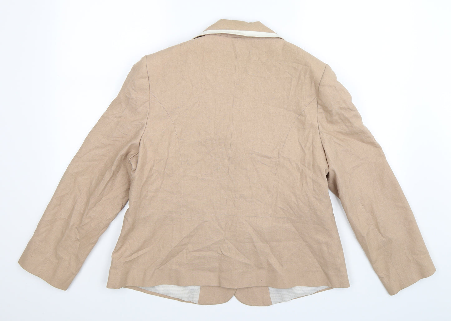 Isle Womens Beige   Jacket Blazer Size 16
