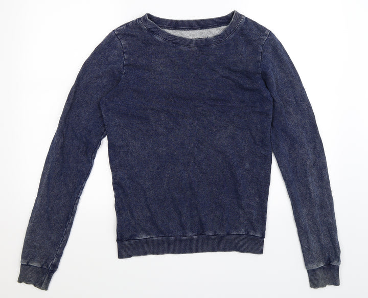 Preworn Womens Blue Pullover Sweatshirt Size 12