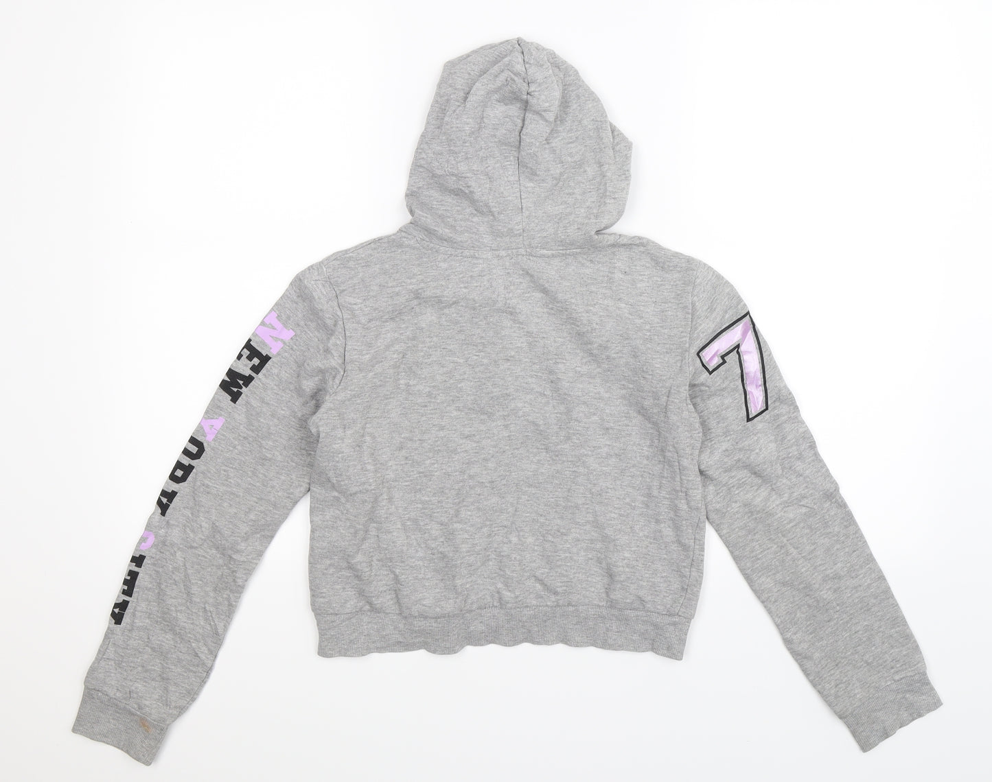 H&M Girls Grey   Pullover Hoodie Size 13-14 Years