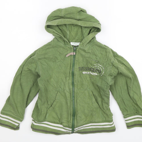 Vertbaudet Boys Green   Full Zip Hoodie Size 8 Years