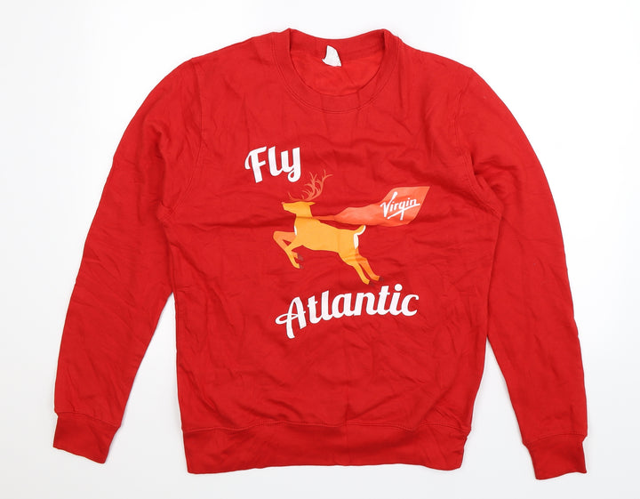 All We Do is Mens Red  Jersey Pullover Sweatshirt Size S