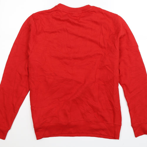 All We Do is Mens Red  Jersey Pullover Sweatshirt Size S
