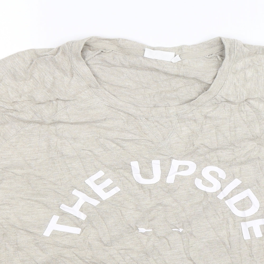 THE UPSIDE Womens Grey   Pullover Sweatshirt Size XL