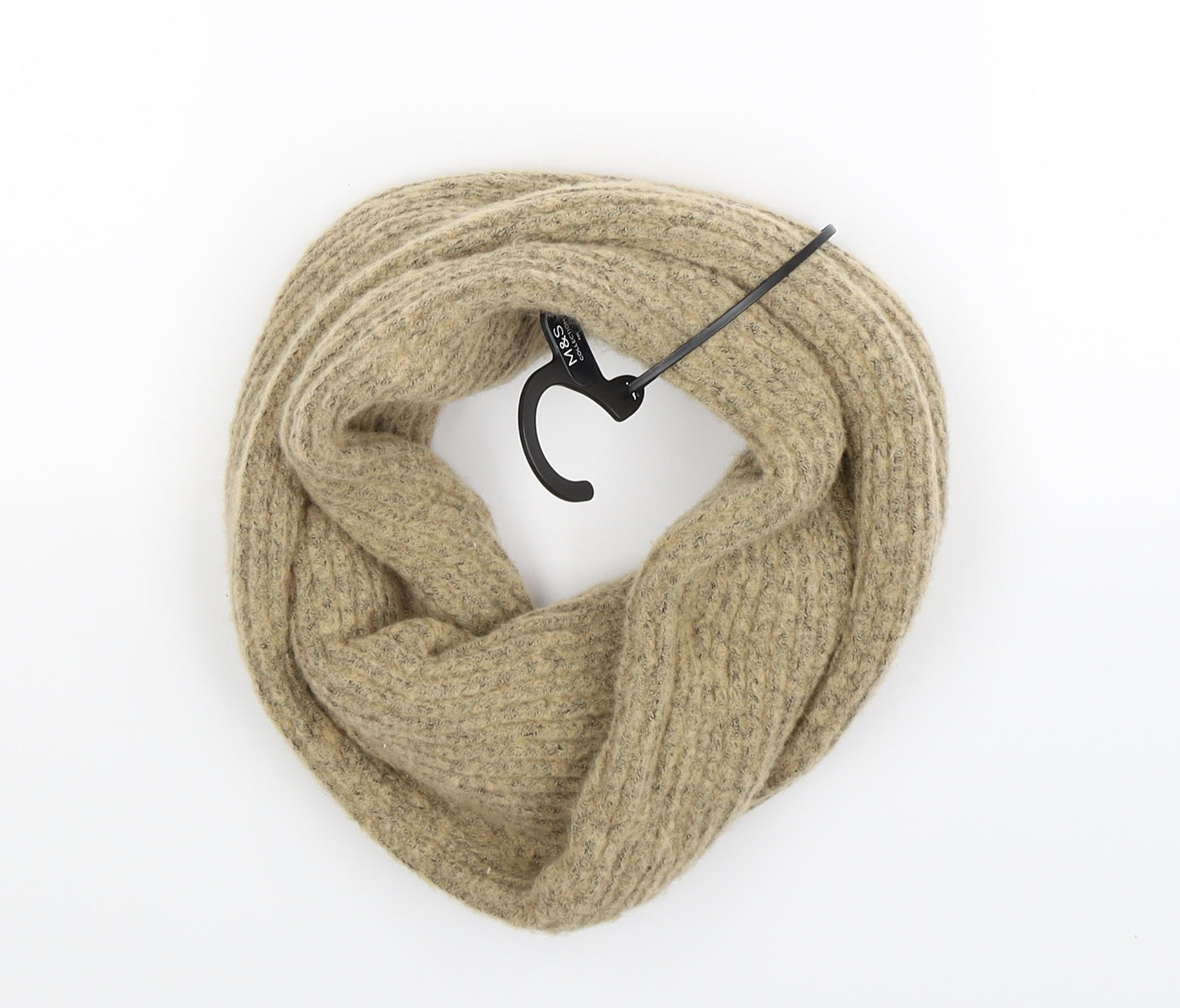 Marks and Spencer Womens Beige  Knit  Shawl/Wrap   - Snood