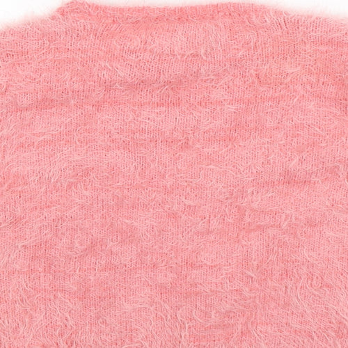 Young Dimension Girls Pink  Knit Pullover Jumper Size 12-13 Years