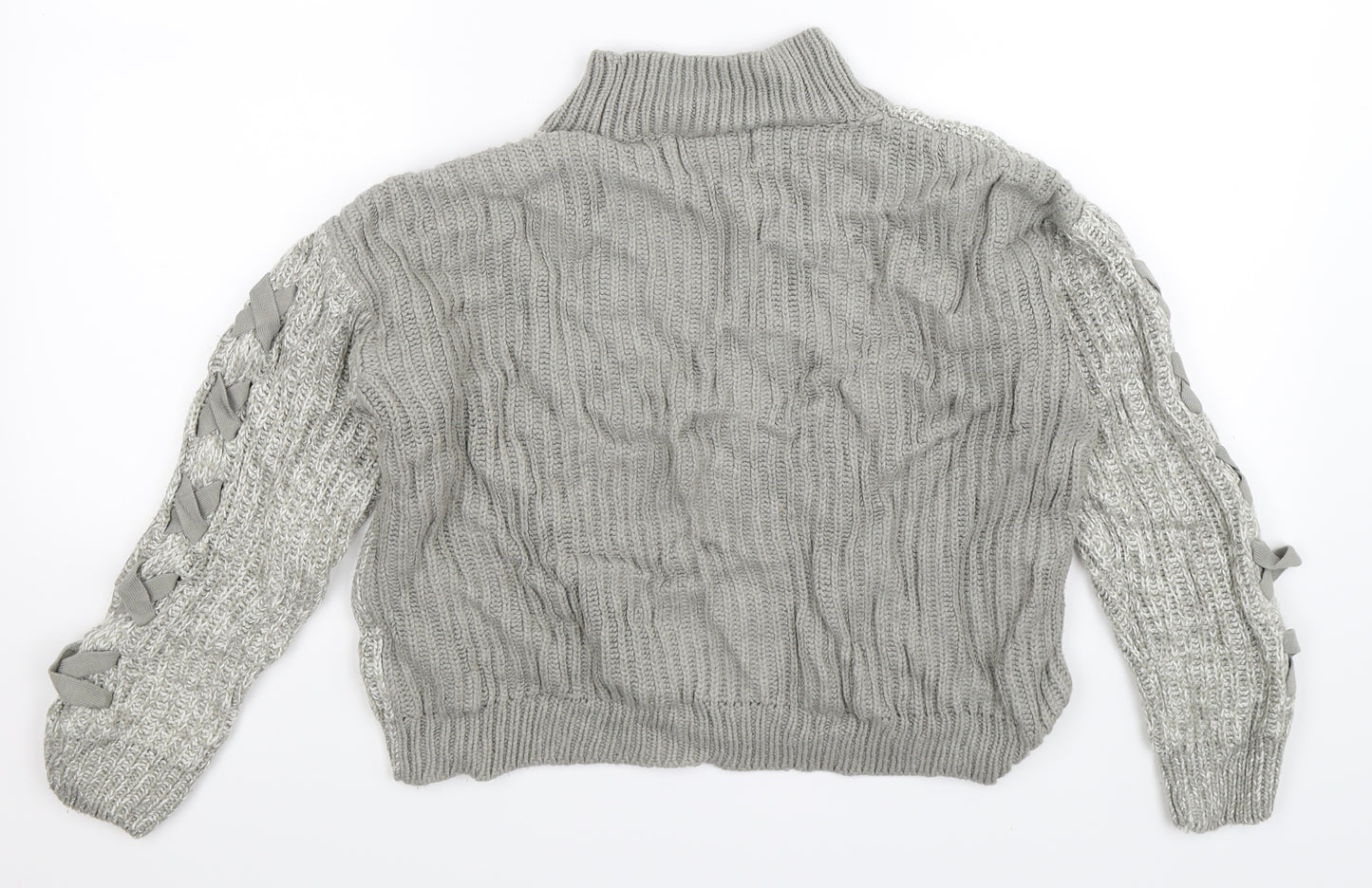 Papaya Womens Grey  Knit Pullover Jumper Size S