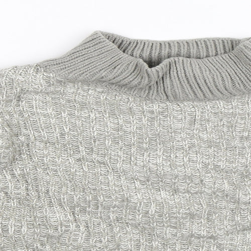 Papaya Womens Grey  Knit Pullover Jumper Size S