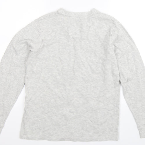 George Mens Grey  Knit Pullover Jumper Size S