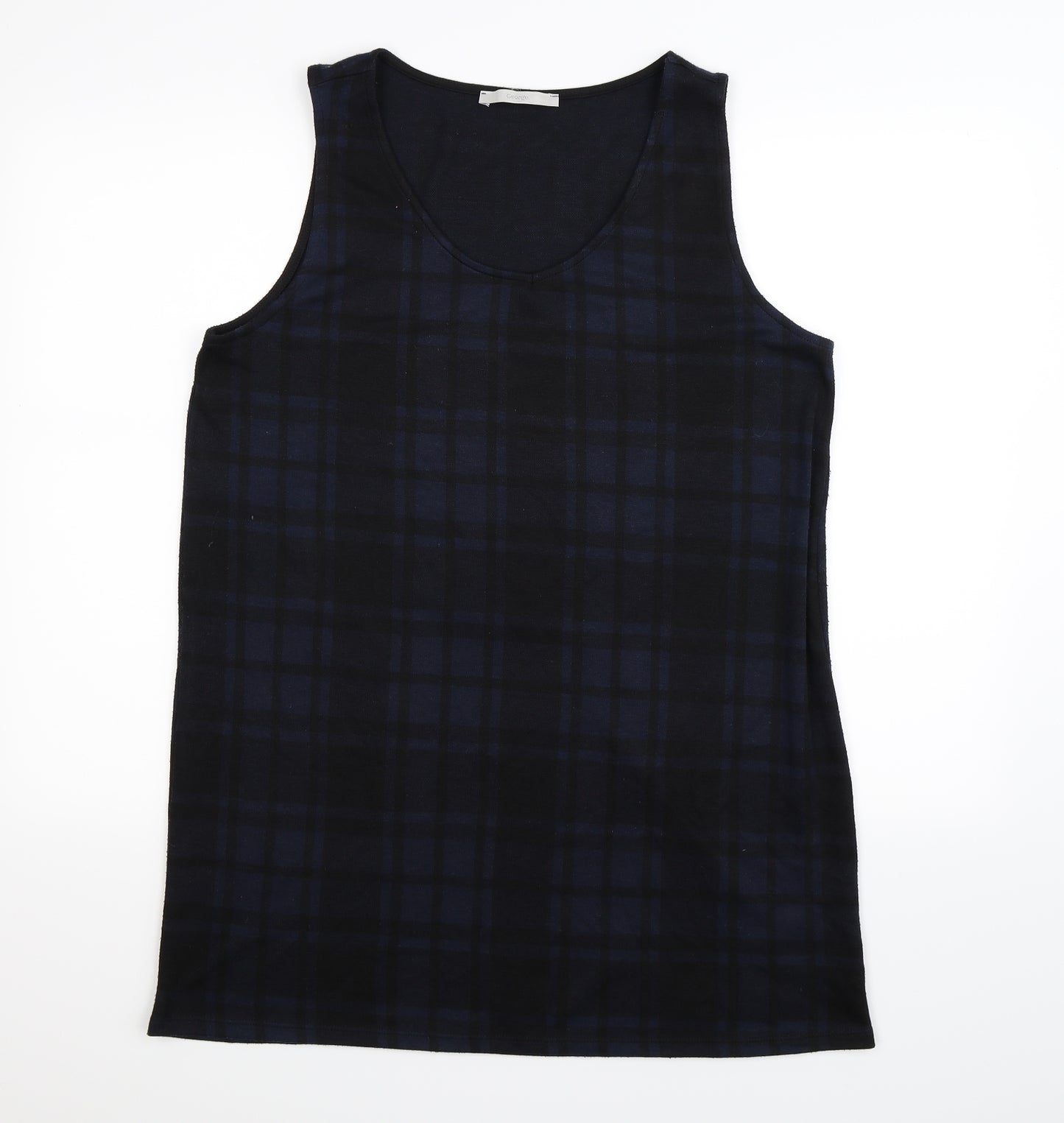 George Womens Blue Check  Mini  Size 14