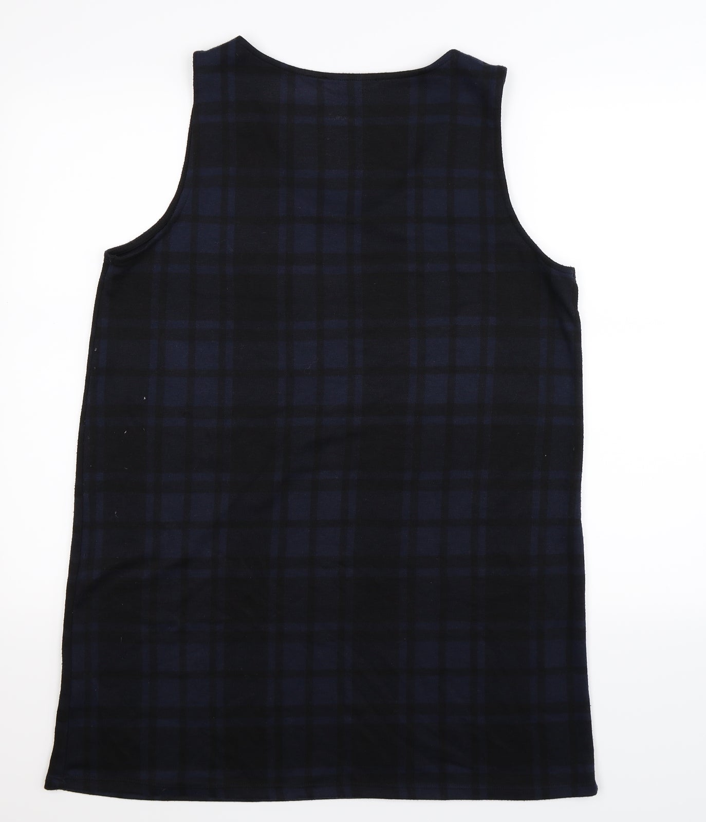 George Womens Blue Check  Mini  Size 14