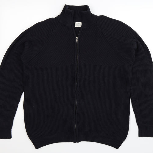 ACW85 Mens Blue  Knit Cardigan Jumper Size M