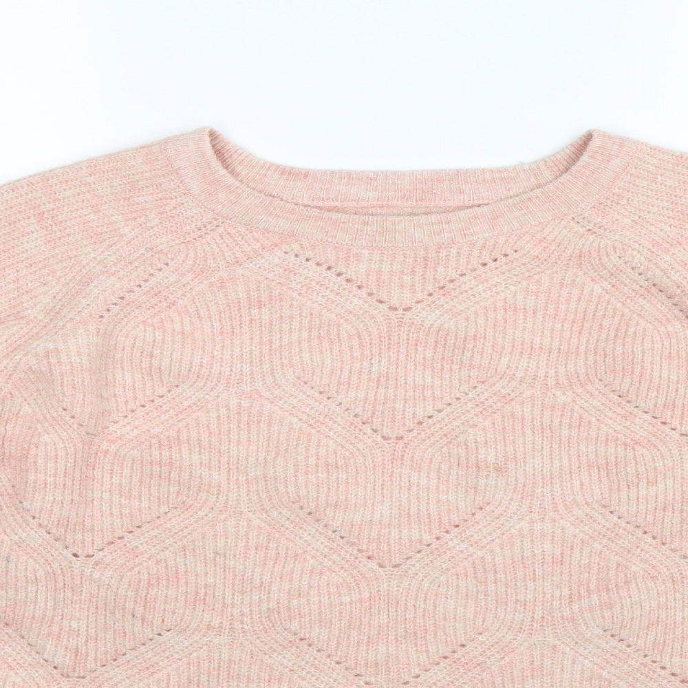 Papaya Womens Beige  Knit Pullover Jumper Size L
