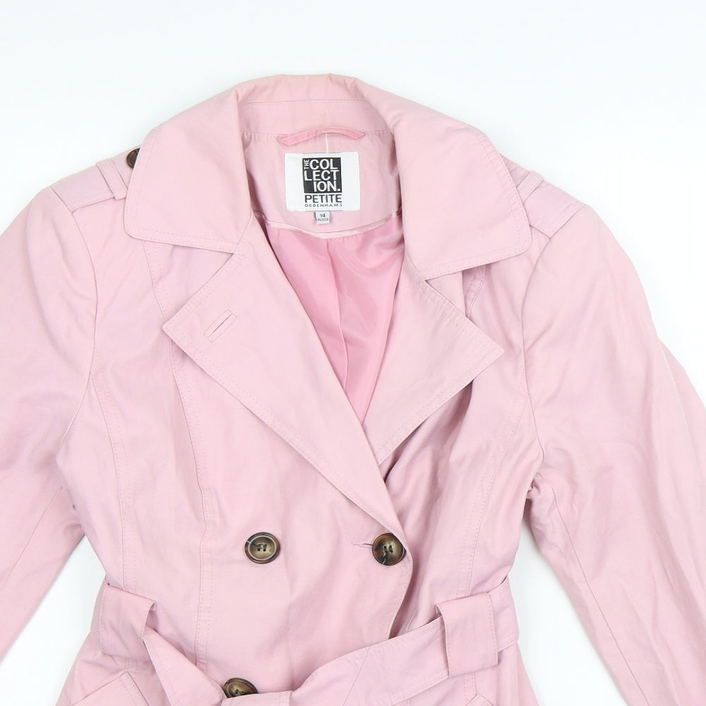 Debenhams Womens Pink   Pea Coat Coat Size 14
