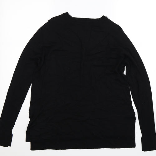 Marks and Spencer Womens Black  Knit Pullover Jumper Size 14