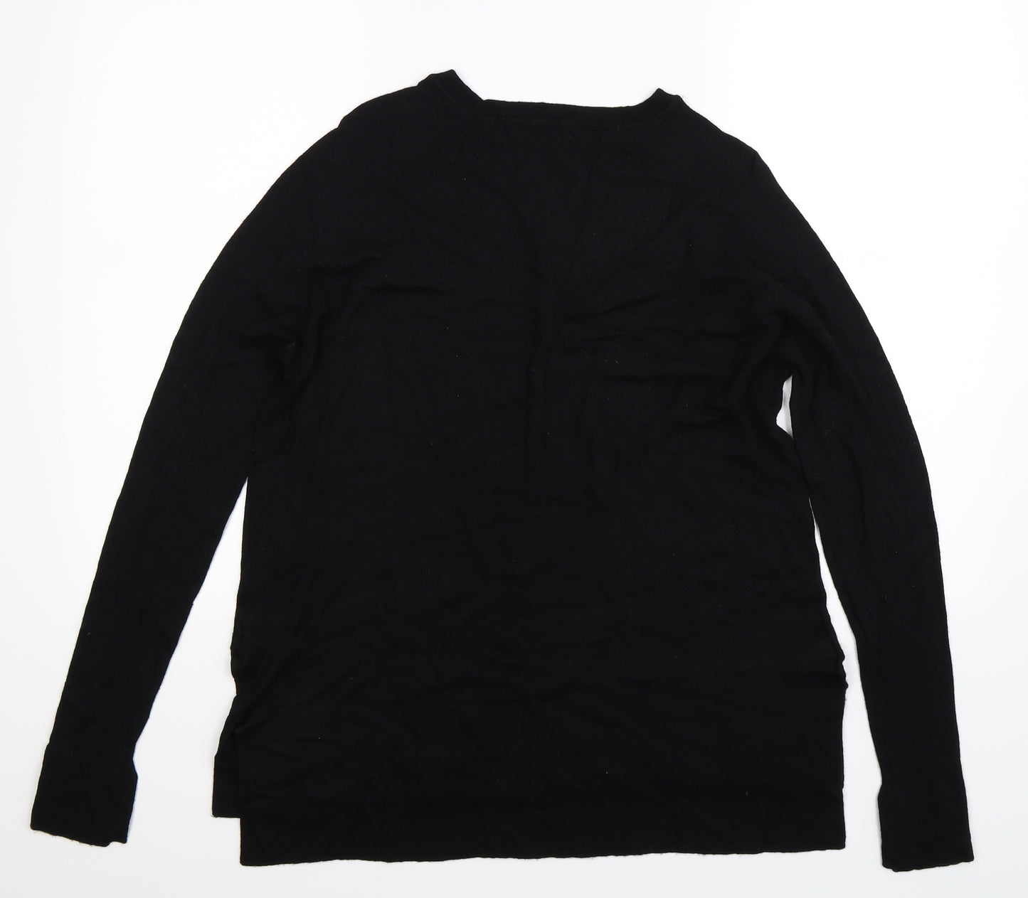 Marks and Spencer Womens Black  Knit Pullover Jumper Size 14