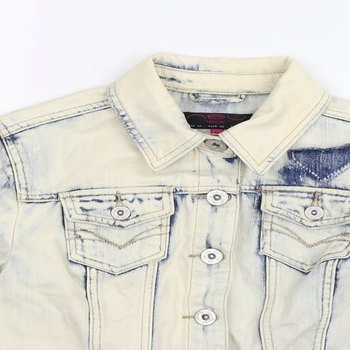New Look Womens Blue  Denim Jacket  Size 10