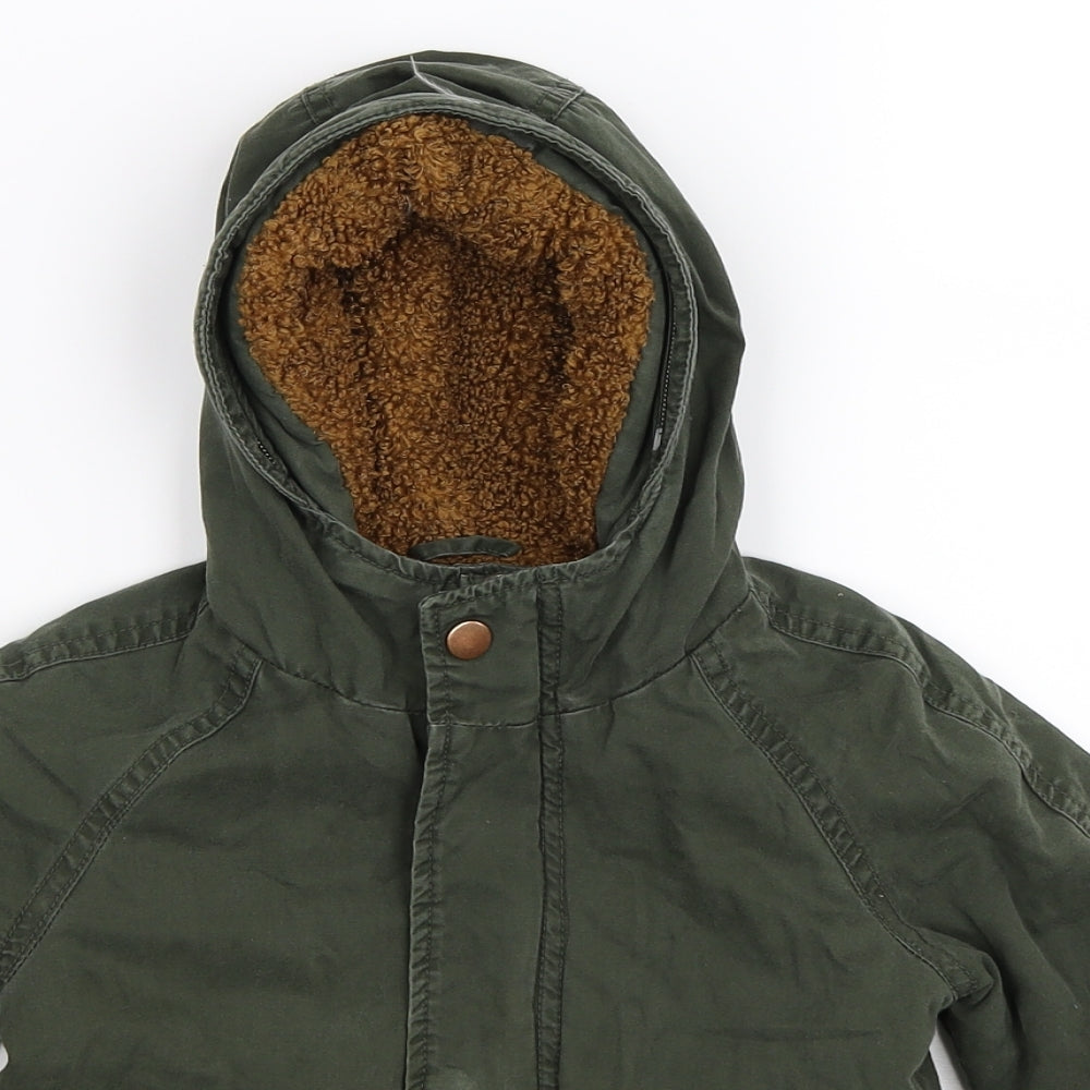 TU Boys Green   Parka Coat Size 18-24 Months