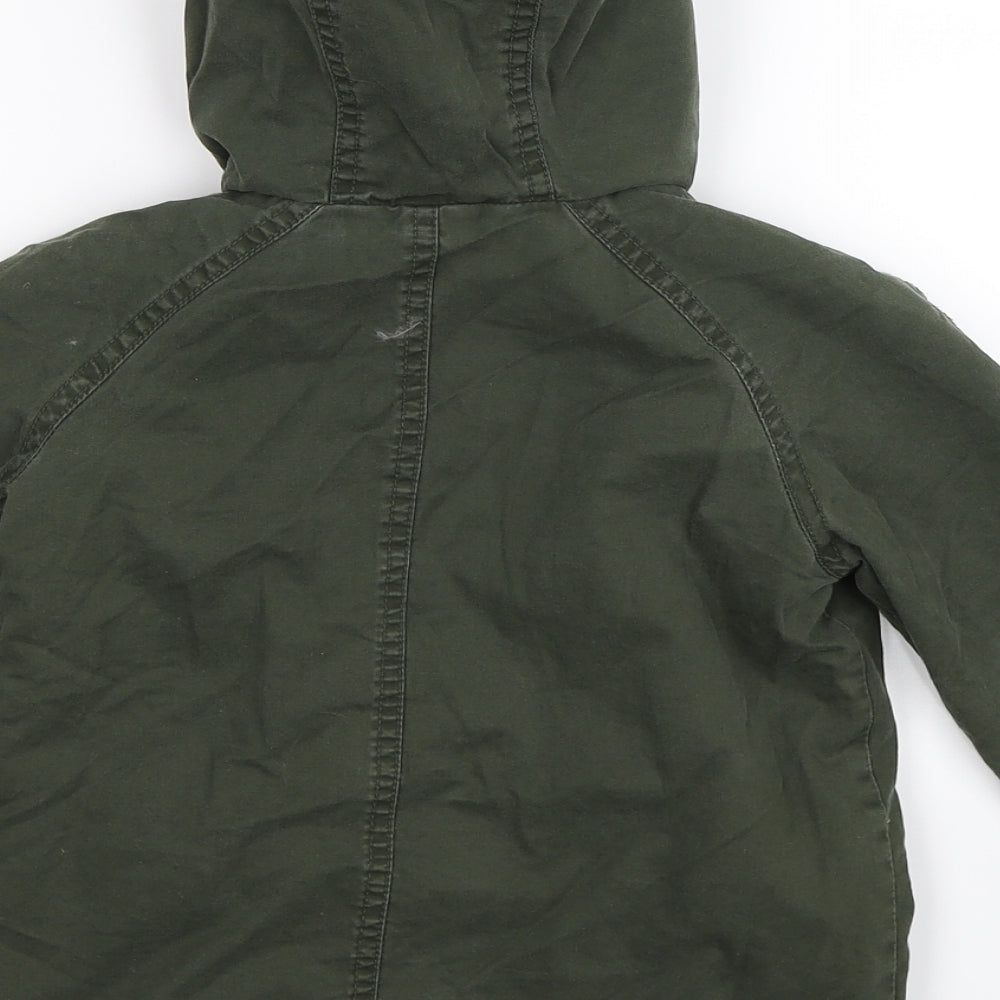 TU Boys Green   Parka Coat Size 18-24 Months