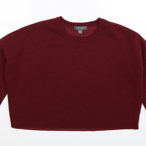 Primark Womens Brown  Jersey Pullover Sweatshirt Size 8  - Oversized