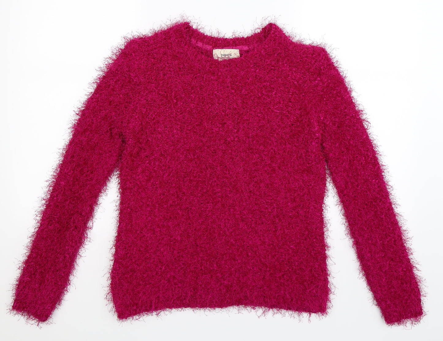 Papaya Womens Pink  Knit Pullover Jumper Size S