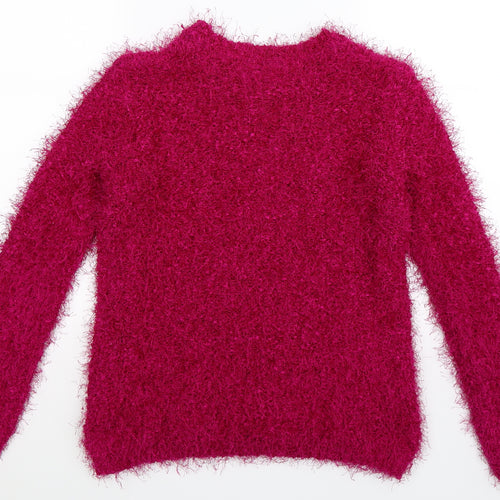 Papaya Womens Pink  Knit Pullover Jumper Size S
