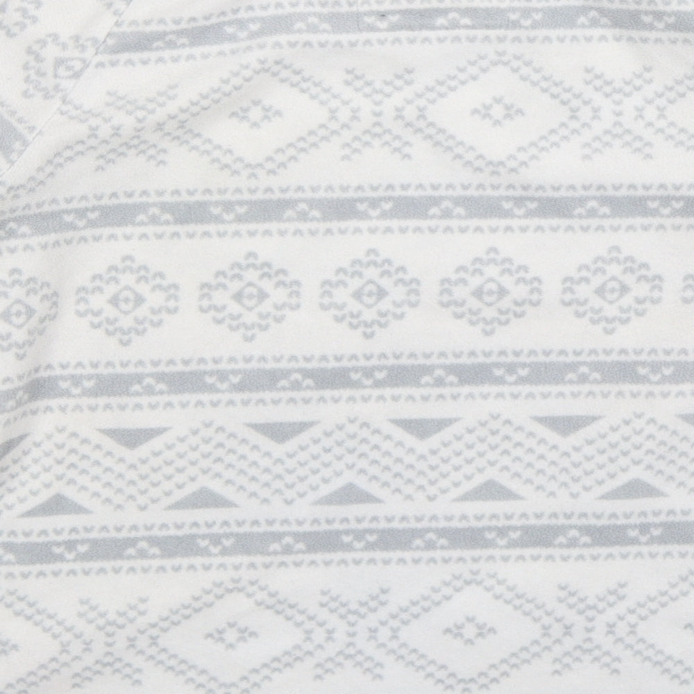Debenhams Womens White Geometric  Top Pyjama Top Size 10