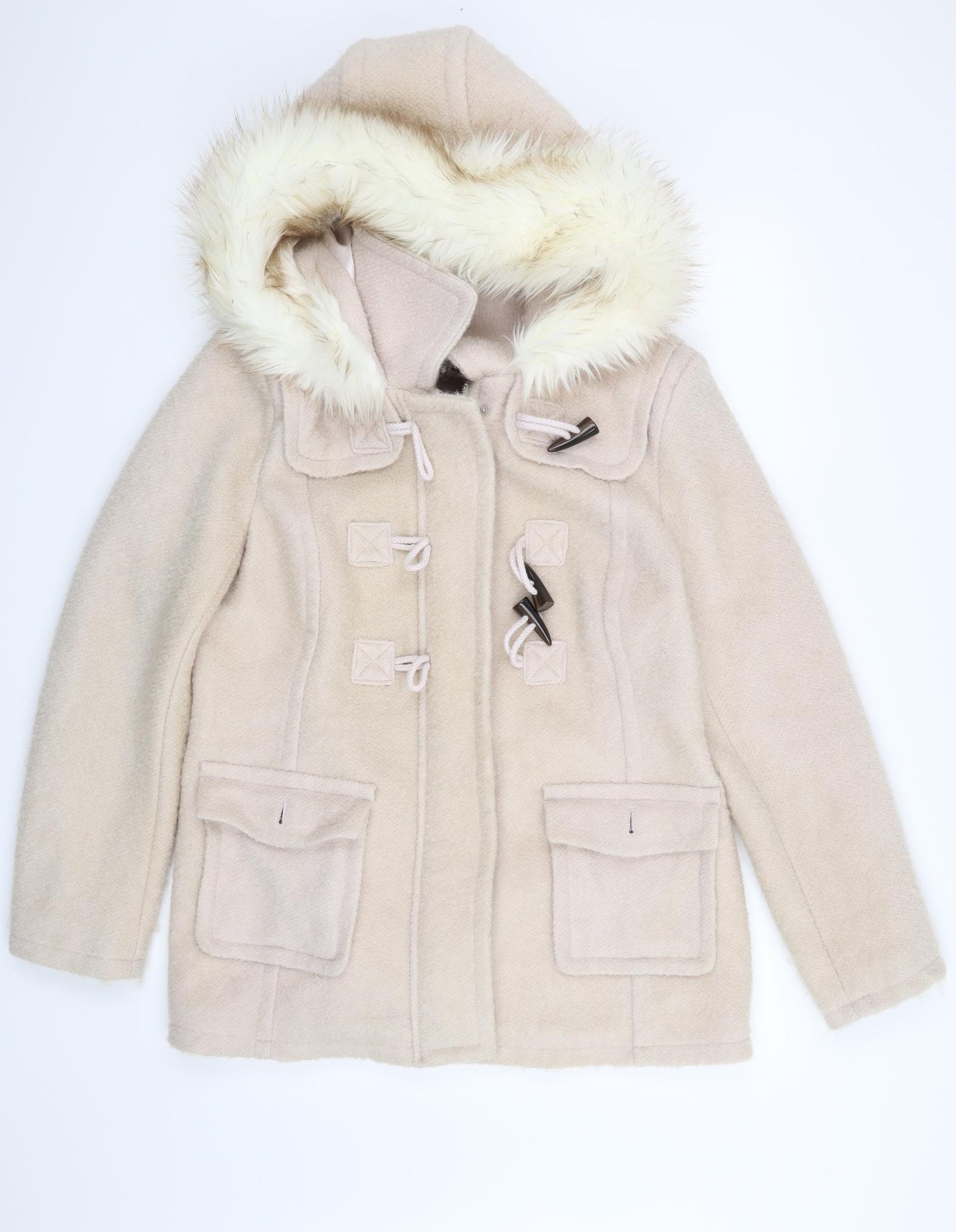 Falmer Heritage Womens Beige   Overcoat Coat Size 16