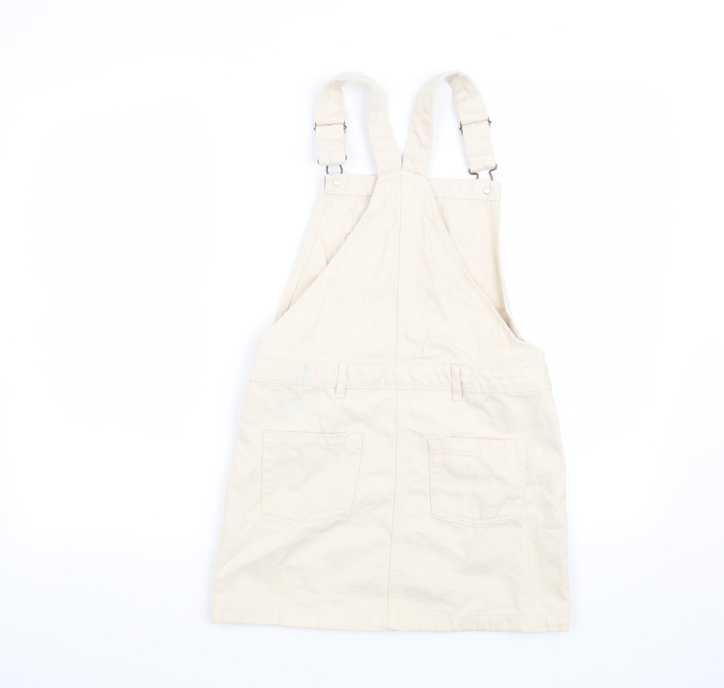 NEXT Girls Beige   Pinafore/Dungaree Dress  Size 10 Years