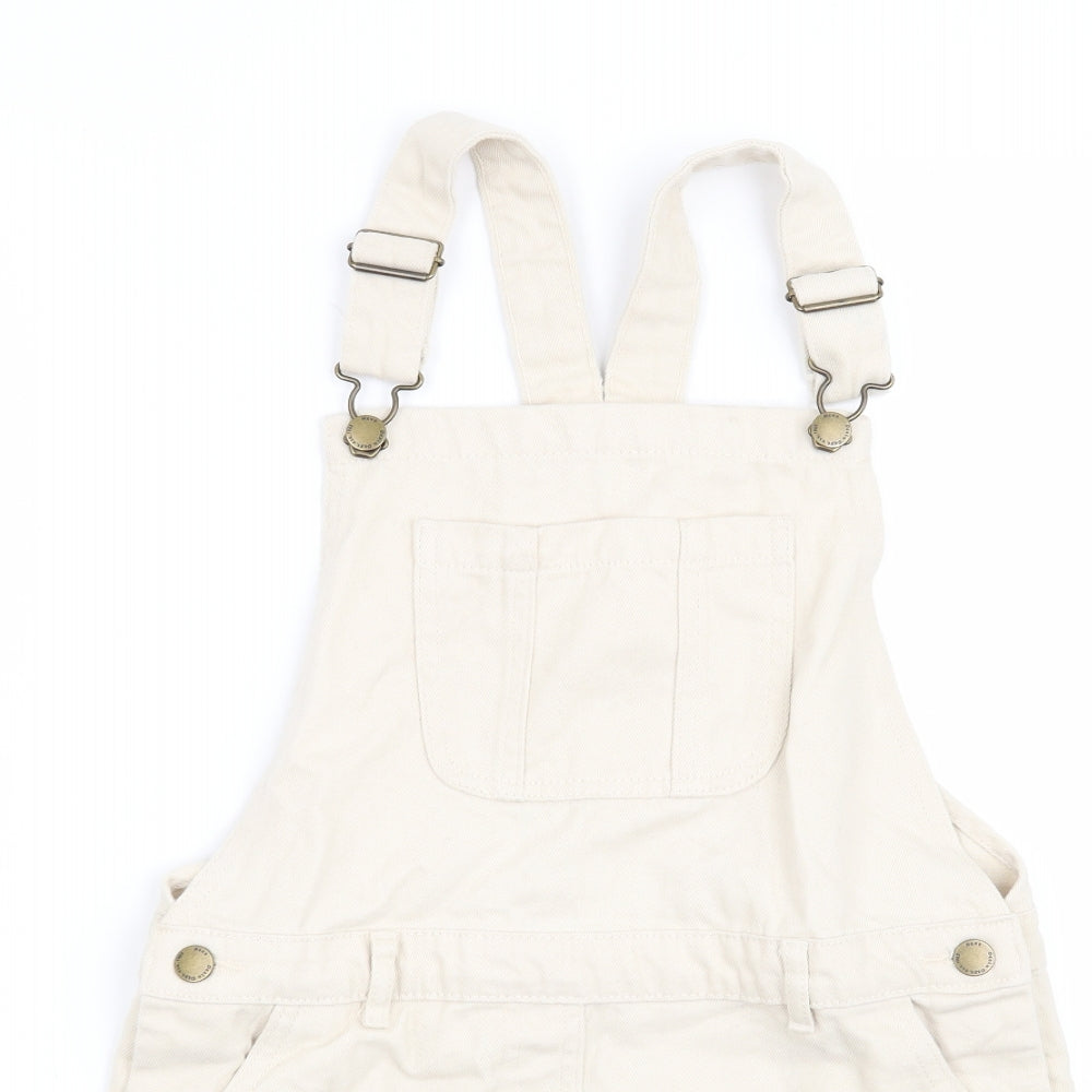 NEXT Girls Beige   Pinafore/Dungaree Dress  Size 10 Years