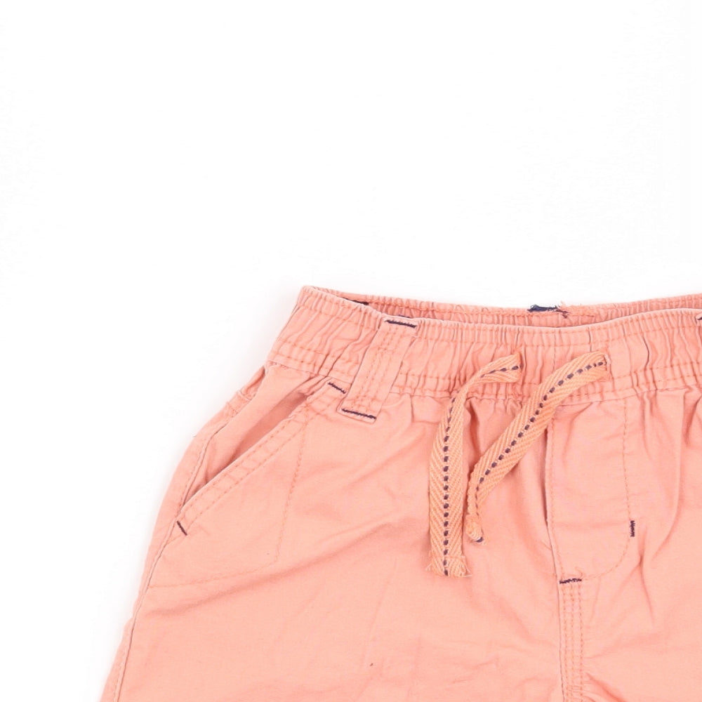 Rebel Boys Orange   Cargo Shorts Size 2-3 Years