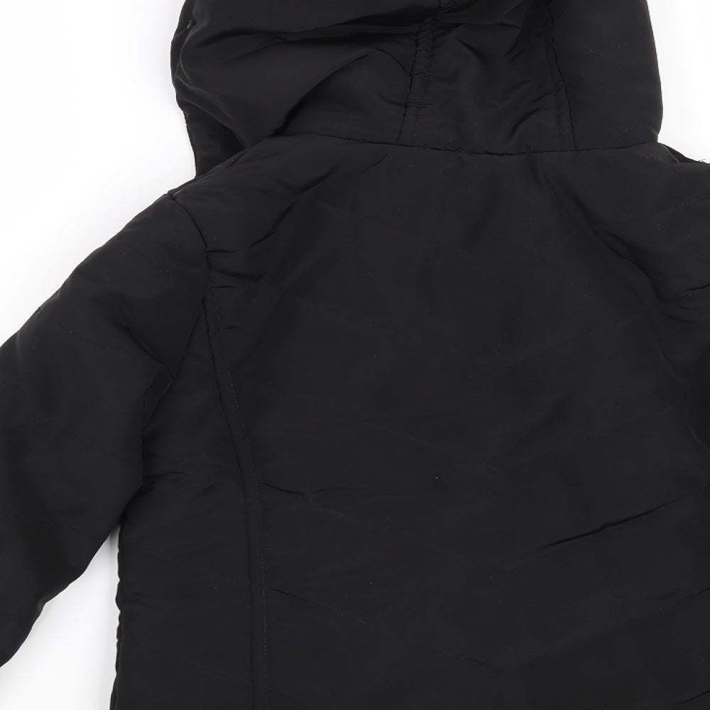 New Look Girls Black   Overcoat Coat Size 9 Years