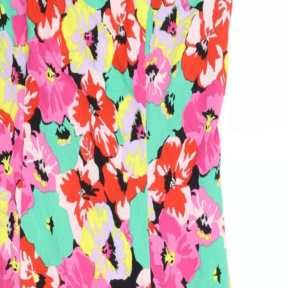 Primark Womens Green Floral  Slip Dress  Size 18