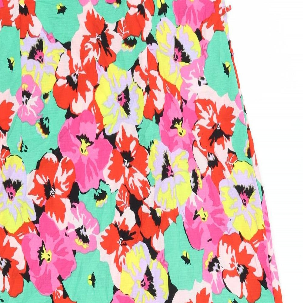 Primark Womens Green Floral  Slip Dress  Size 18