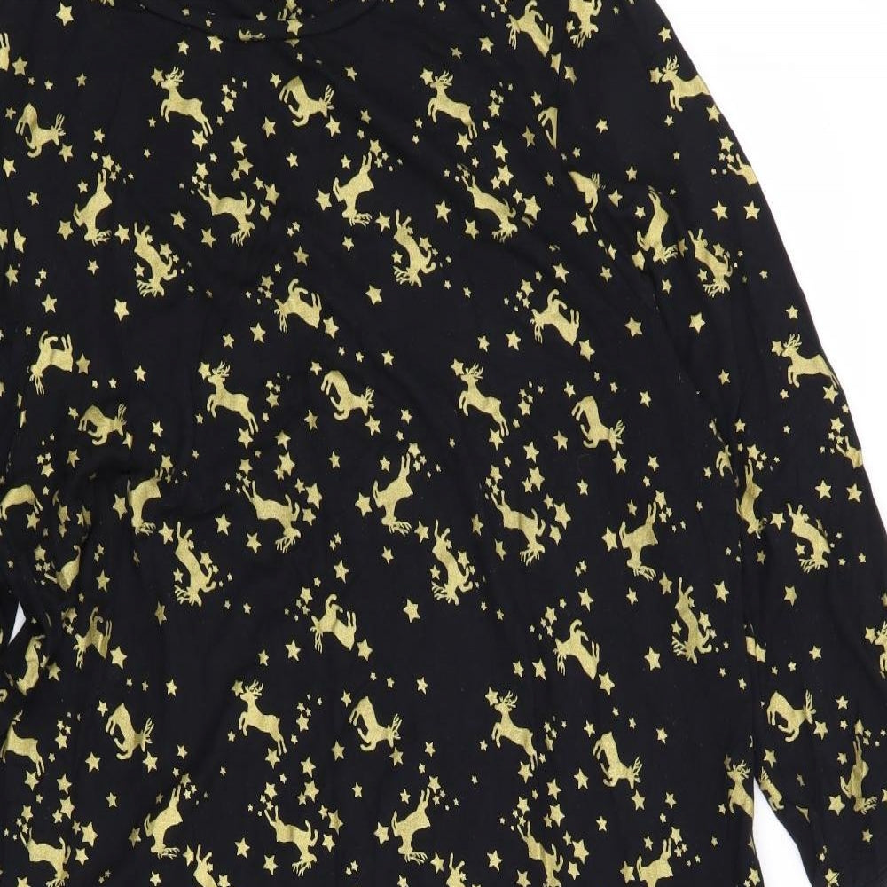 TU Womens Black   Skater Dress  Size 16  - Christmas