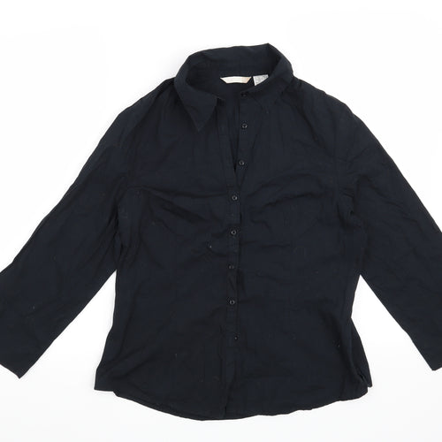 Preworn Womens Blue   Basic Button-Up Size 12