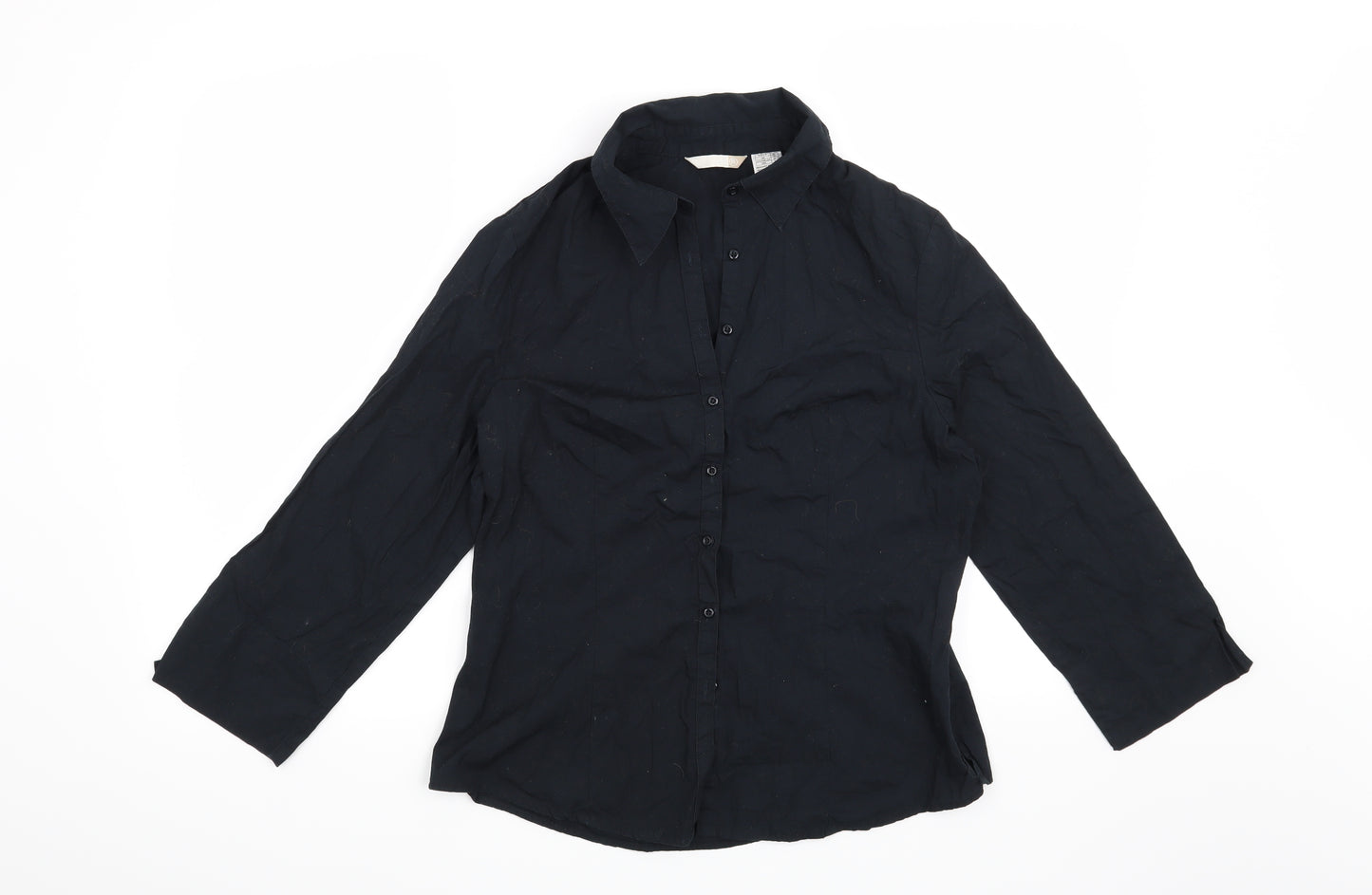 Preworn Womens Blue   Basic Button-Up Size 12