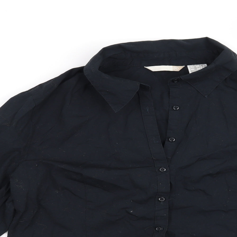 Preworn Womens Blue   Basic Button-Up Size 12