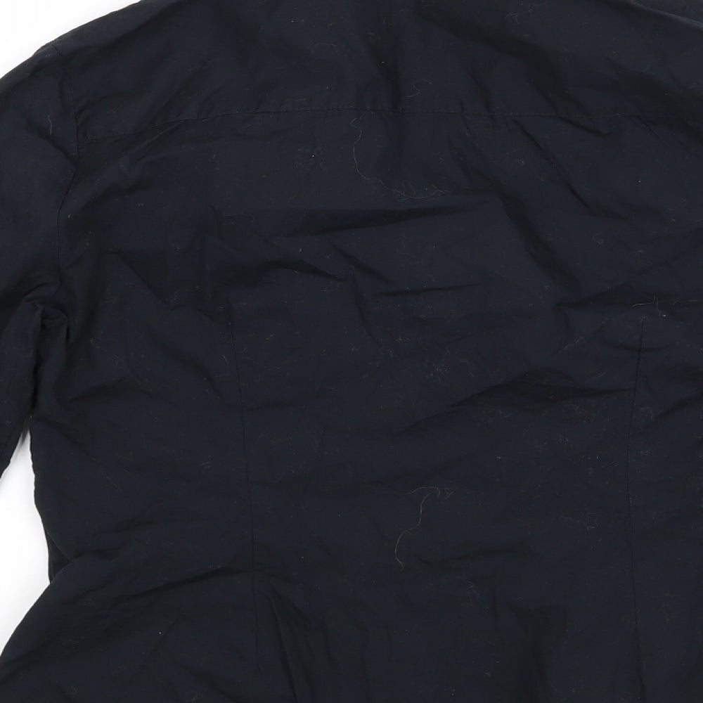 Preworn Womens Blue   Basic Button-Up Size 12